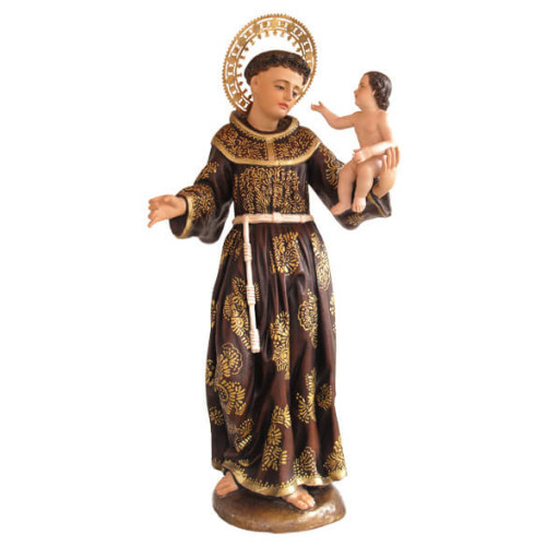 St. Anthony 35 Inch, St. Anthony Thirty Five Inch colonial, St. Anthony colonial Saint Statue, 35 Inch St. Anthony Statue, Thirty Five Inch St. Anthony colonial Statue