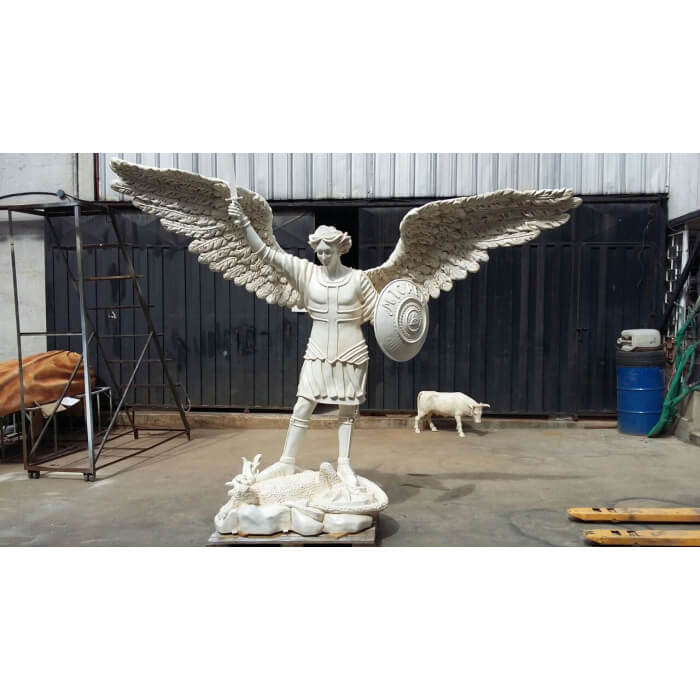 St. Michael Archangel 76 Inch, St. Michael Archangel Seventy Six Inch, St. Michael Archangel Angel Statue, 76 Inch St. Michael Archangel, Seventy Six Inch St. Michael Archangel Statue