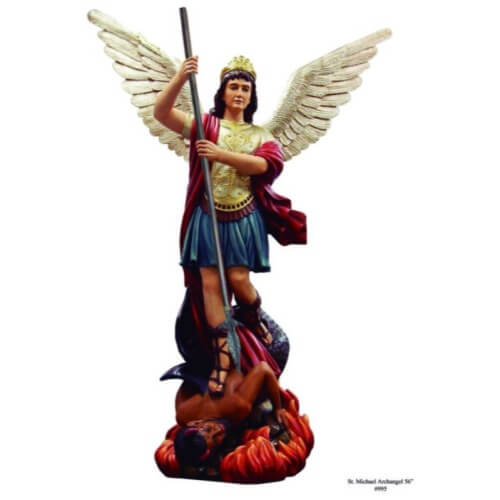 St. Michael Archangel 58 Inch Statue,St. Michael Archangel Fifty Eight Inch Statue,58 Inch St. Michael Archangel Statue,58 Inch St. Michael Angel Statue
