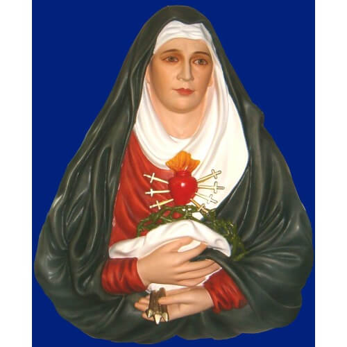 Sorrowful Mother 30 inch plaque, Sorrowful Mother Thirty Inch plaque, Sorrowful Mother plaque, 30 Inch Sorrowful Mother plaque, Thirty Inch Sorrowful Mother plaque Statue