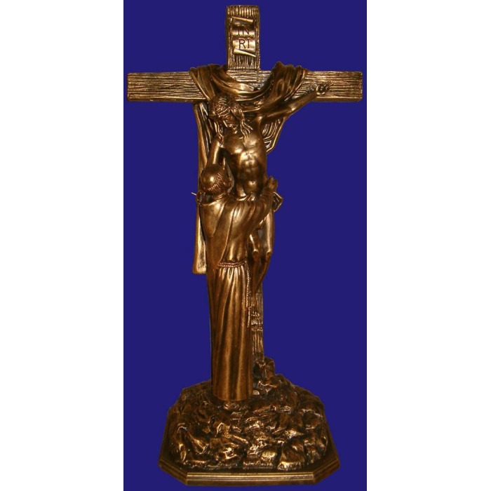 Embrace of St. Francis 39 inch, Embrace of St. Francis Thirty Nine Inch, Embrace of St. Francis Statue, 39 Inch Embrace of St. Francis, Thirty Nine Inch Embrace of St. Francis Statue