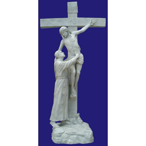Embrace of St. Francis 134 inch,Embrace of St. Francis One Thirty Four Inch,Embrace of St. Francis Statue,134 Inch Embrace of St. Francis,One Thirty Four Inch Embrace of St. Francis Statue