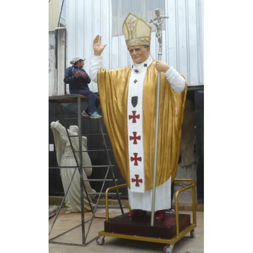 Pope John Paul II 118 Inch,Pope John Paul II One Eighteen Inch,Pope John Paul II Statue,118 Inch Pope John Paul II,One Eighteen Inch Pope John Paul II Statue