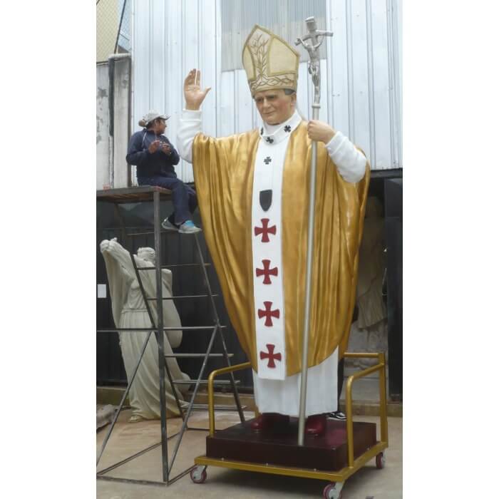Pope John Paul II 118 Inch, Pope John Paul II One Eighteen Inch, Pope John Paul II  Statue, 118 Inch Pope John Paul II,  One Eighteen Inch  Pope John Paul II Statue