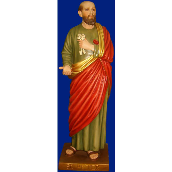 St. Peter 32 Inch,St. Peter Thirty Two Inch,St. Peter Statue,32 Inch St. Peter,Thirty Two St. Peter Statue