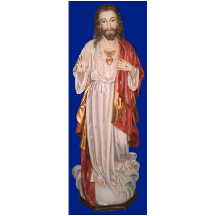 Sacred Heart 60 Inch,Sacred Heart Sixty Inch,Christ Sacred Heart Statue,60 Inch Sacred Heart,Sixty Inch Sacred Heart Statue