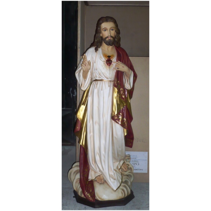 Sacred Heart 60 Inch,Sacred Heart Sixty Inch,Christ Sacred Heart Statue,60 Inch Sacred Heart,Sixty Inch Sacred Heart Statue