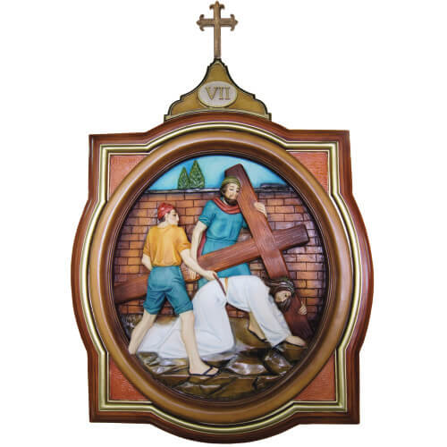 Stations of the Cross 24 Inch in Frame,Stations of the Cross Twenty Four Inch,Stations of the Cross in Frame Statue,24 Inch Stations of the Cross Statue,Twenty Four Inch Stations of the Cross in Frame Statue