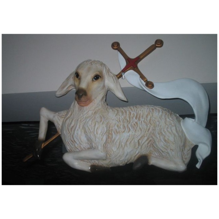 Lamb of God with Cross Statue,Christ Lamb of God with Cross Statue,Lamb of God with Cross,Christ Lamb of God with Cross,God with Cross Statue
