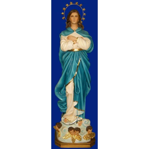 Assumption 34 Inch Modern Statue, Assumption Thirty Four Inch Statue, Assumption Modern Virgin Statue, 34 Inch Assumption Modern, Thirty Four Inch Assumption Modern Statue