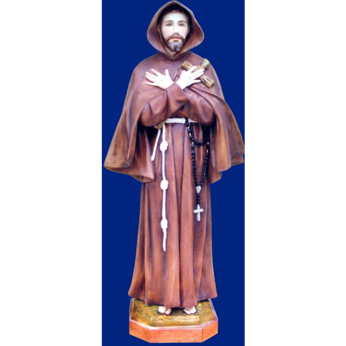 St. Francis 22 Inch with Stigmata, St. Francis Twenty Two Inch Statue, St. Francis with Stigmata Saint Statue, 22 Inch St. Francis Statue, Twenty Two Inch St. Francis Statue