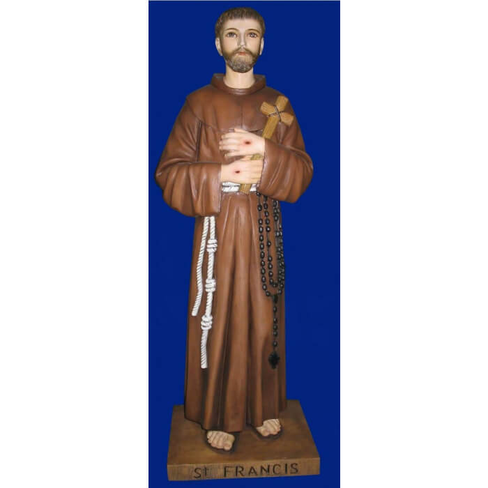 St. Francis 31 Inch , St. Francis Thirty One Inch Statue, St. Francis Saint Statue, 31 Inch St. Francis Statue, Thirty One Inch St. Francis Statue