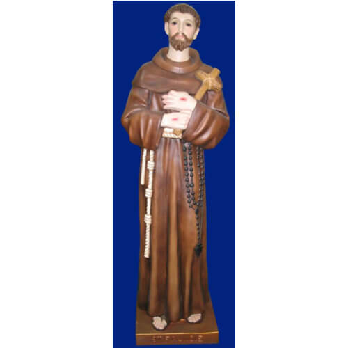 St. Francis 47 Inch , St. Francis Forty Seven Inch Statue, St. Francis Saint Statue, 47 Inch St. Francis Statue, Forty Seven Inch St. Francis Statue