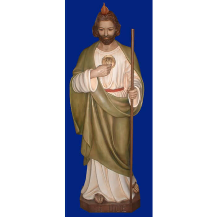 St. Jude 63 Inch,St. Jude Sixty Three Inch Statue,St. Jude Saint Statue,63 Inch St. Jude Statue,Sixty Three Inch St. Jude Statue