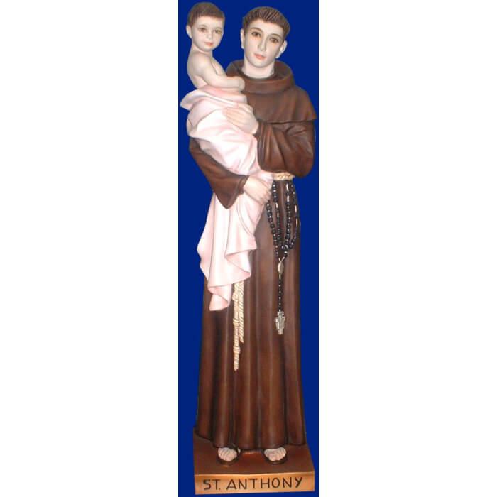 St. Anthony 47 Inch,St. Anthony Fourty Seven Inch,St. Anthony Saint Statue,47 Inch St. Anthony Statue,Fourty Seven Inch St. Anthony Statue