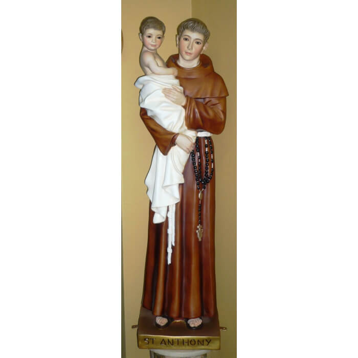 St. Anthony 47 Inch,St. Anthony Fourty Seven Inch,St. Anthony Saint Statue,47 Inch St. Anthony Statue,Fourty Seven Inch St. Anthony Statue