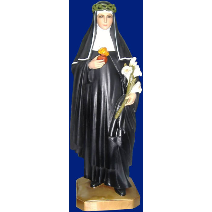 St. Catherine of Sienna 23 Inch, St. Catherine of Sienna Twenty Three Inch, St. Catherine of Sienna Saint Statue, 23 Inch St. Catherine of Sienna, Twenty Three St. Catherine of Sienna Statue