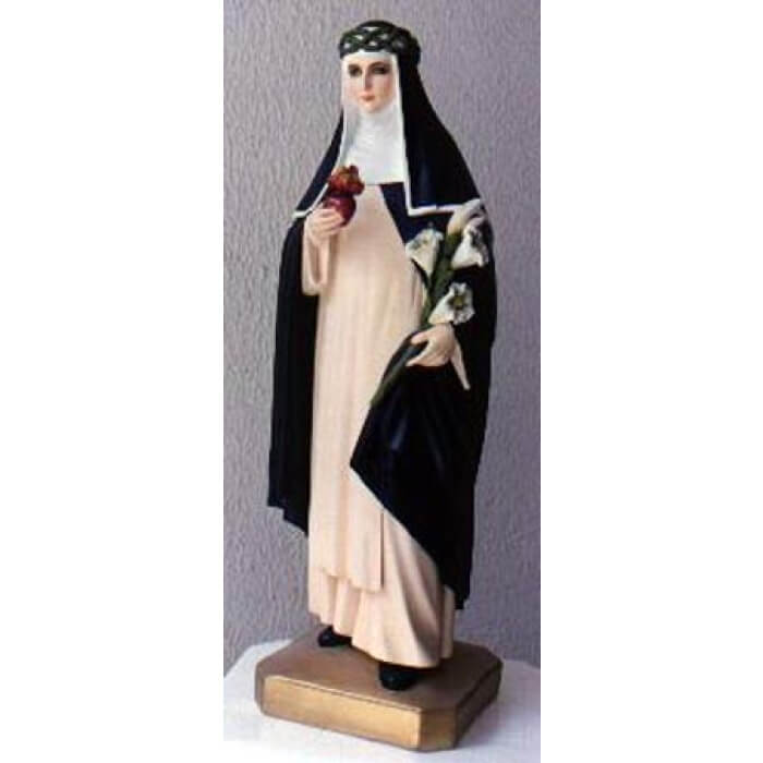 St. Catherine of Sienna 23 Inch, St. Catherine of Sienna Twenty Three Inch, St. Catherine of Sienna Saint Statue, 23 Inch St. Catherine of Sienna, Twenty Three St. Catherine of Sienna Statue