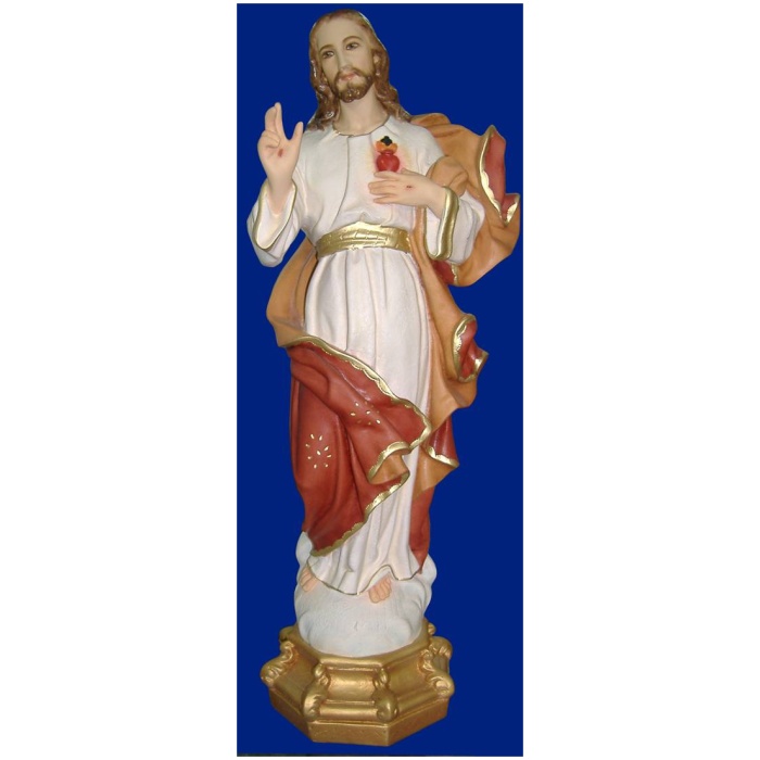 Sacred Heart 18 Inch, Sacred Heart Eighteen Inch Statue, Sacred Heart Christ Statue, 18 Inch Sacred Heart, Eighteen Inch Sacred Heart Statue