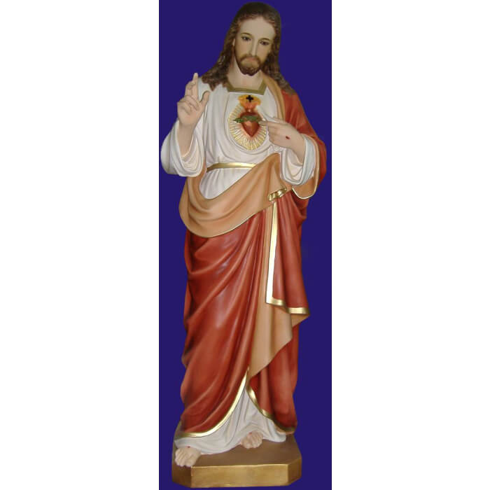 Sacred Heart 44 Inch,Sacred Heart Fourty Four Inch Statue,Sacred Heart Christ Statue,44 Inch Sacred Heart,Fourty Four Inch Sacred Heart Statue