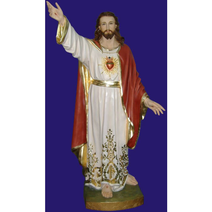 Sacred Heart 48 Inch,Sacred Heart Fourty Eight Inch Statue,Sacred Heart Christ Statue,48 Inch Sacred Heart,Fourty Eight Inch Sacred Heart Statue