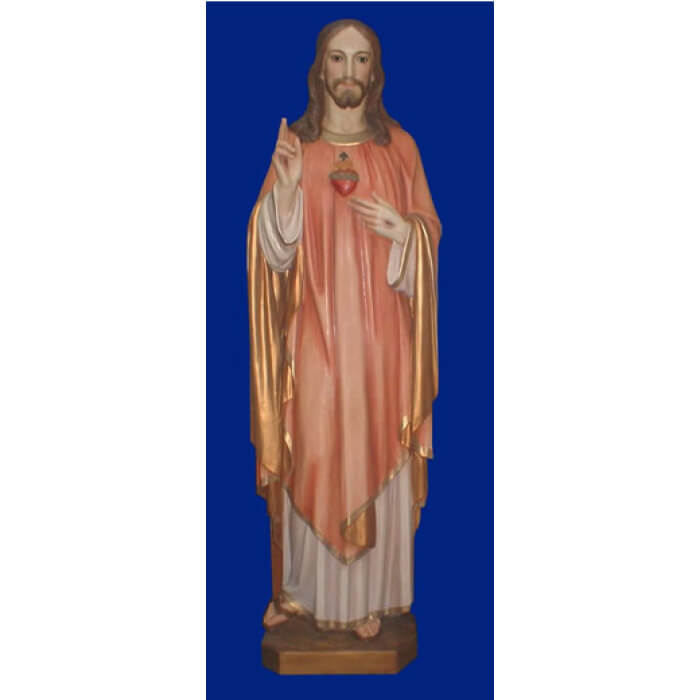 Sacred Heart 59 Inch, Sacred Heart Fifty Nine Inch Statue, Sacred Heart Christ Statue, 59 Inch Sacred Heart, Fifty Nine Inch Sacred Heart Statue