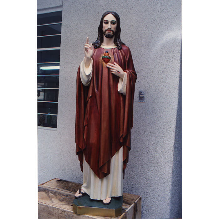 Sacred Heart 59 Inch, Sacred Heart Fifty Nine Inch Statue, Sacred Heart Christ Statue, 59 Inch Sacred Heart, Fifty Nine Inch Sacred Heart Statue