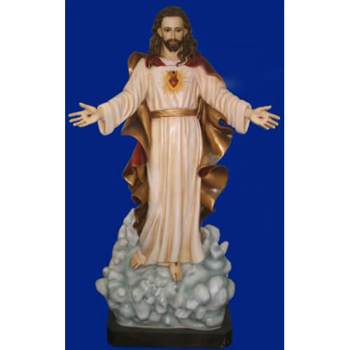 Sacred Heart 88 Inch, Sacred Heart Eighty Eight Inch Statue, Sacred Heart Christ Statue, 88 Inch Sacred Heart, Eighty Eight Inch Sacred Heart Statue