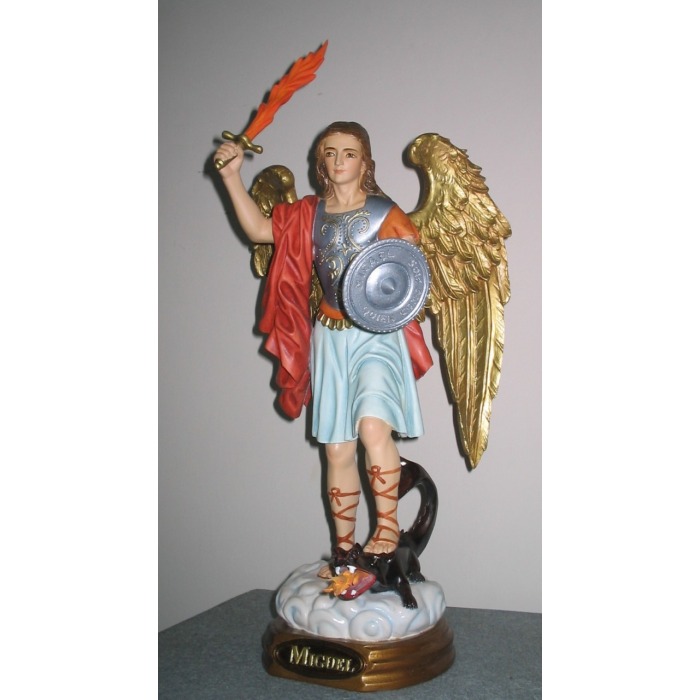 St. Michael Archangel 18 Inch, St. Michael Archangel Eighteen Inch, St. Michael Archangel Statue, 18 Inch St. Michael Archangel, Eighteen Inch St. Michael Archangel Statue