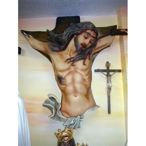Crucifix 35 Inch Broken Christ Statue, Crucifix Thirty Five Inch, Crucifix Broken Christ Statue, 35 Inch Crucifix Statue, Thirty Five Inch Crucifix Broken Christ Statue