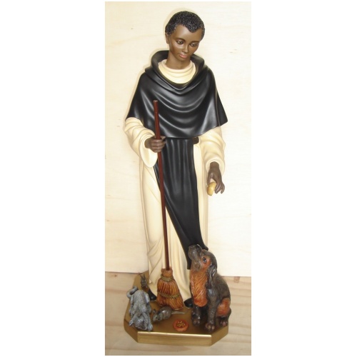 St. Martin of Porres 33 Inch,St. Martin of Porres Thirty Three Inch,St. Martin of Porres Saint Statue,33 Inch St. Martin of Porres,Thirty three Inch St. Martin of Porres Statue