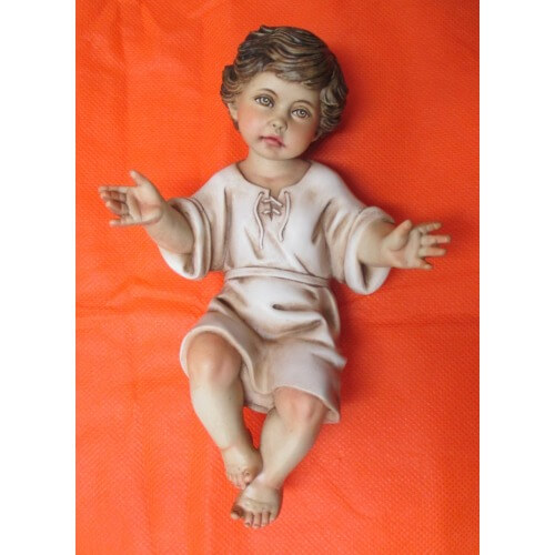 Baby with Dress 8 Inch, Baby with Dress Eight Inch, Holy Family Baby with Dress Statue, 8 Inch Baby with Dress, Eight Inch Baby with Dress Statue