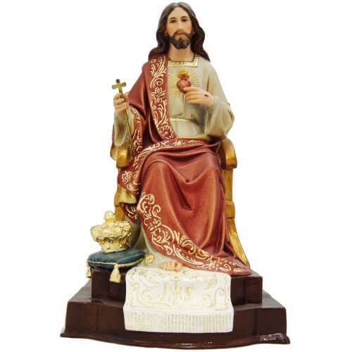 Christ the King Throne 14 Inch,Christ the King Throne Fourteen Inch,Christ the King Throne Statue,14 Inch Christ the King Throne,Fourteen Inch Christ the King Throne Statue
