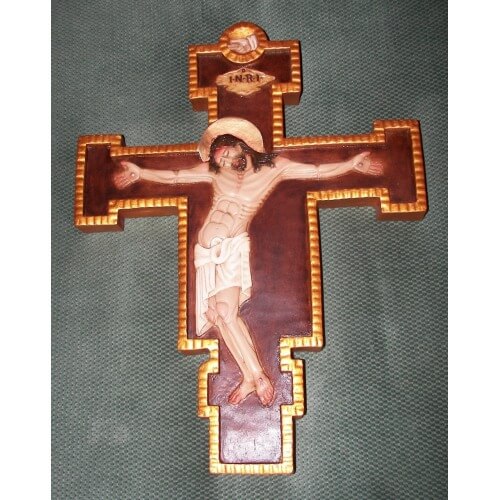 Crucifix 18 Inch San Damiano, Crucifix Eighteen Inch, Crucifix San Damiano Statue, 18 Inch Crucifix San Damiano, Eighteen Inch Crucifix San Damiano Statue