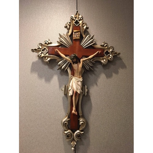 Crucifix 45 Inch fancy cross, Crucifix Forty Five Inch, Crucifix fancy cross Statue, 45 Inch Crucifix fancy cross, Forty Five Inch Crucifix fancy cross Statue