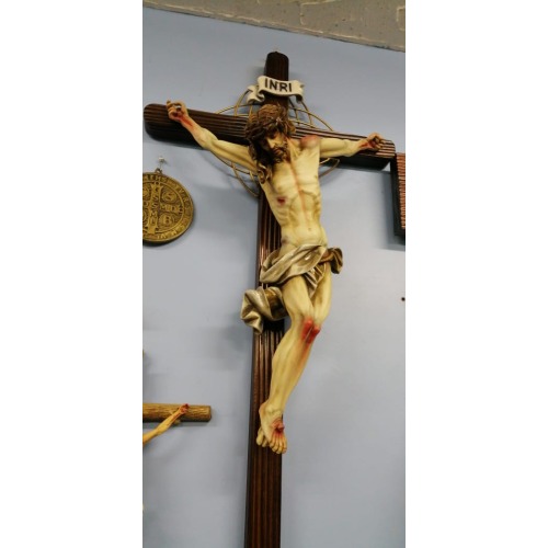 Crucifix 48 Inch Statue, Crucifix Forty Eight Inch, Crucifix Statue, 48 Inch Crucifix Statue, Forty Eight Inch Crucifix Statue