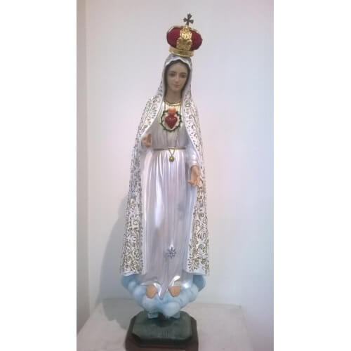 Fatima 26 Inch,Fatima with Heart fancy Twenty Six Inch,Fatima with Heart fancy Statue,26 Inch Fatima,Twenty Six Inch Fatima with Heart fancy Statue