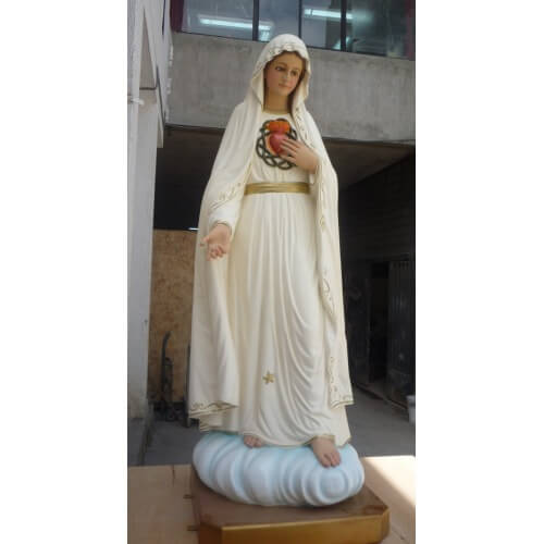 Fatima 72 Inch with heart, Fatima Seventy Two Inch with heart, Fatima with heart, 72 Inch Fatima with heart, Seventy Two Inch Fatima with heart