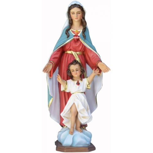 Hearts of Mary & Jesus Statue, Hearts of Mary & Jesus Virgins Statue, Mary & Jesus Statue, Mary & Jesus Heart Statue, Mary & Jesus Virgins Statue