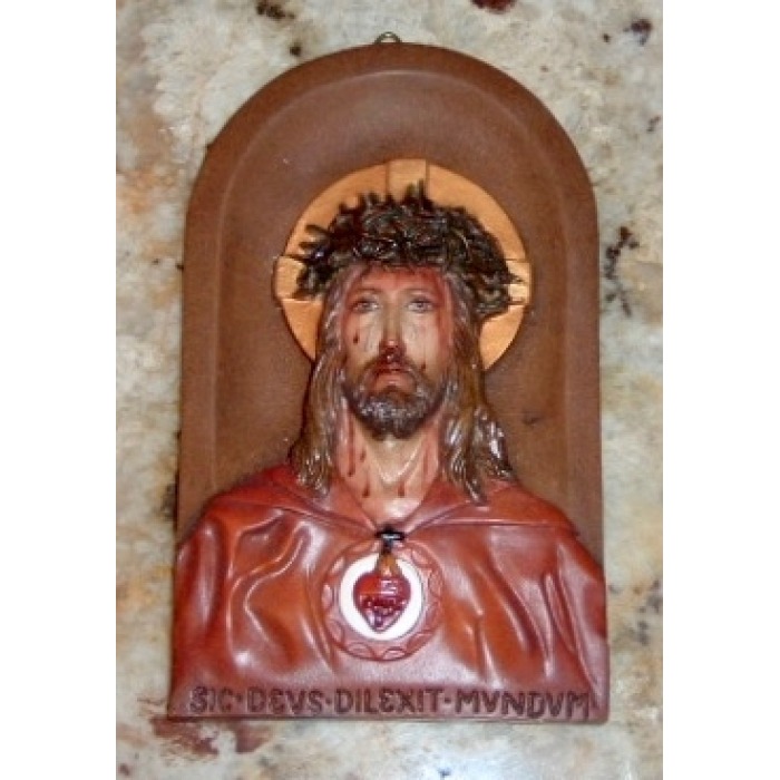 Holy Face plaque 7 Inch, Holy Face plaque Seven Inch, Christ Holy Face plaque, 7 Inch Holy Face plaque, Seven inch Holy Face plaque 
