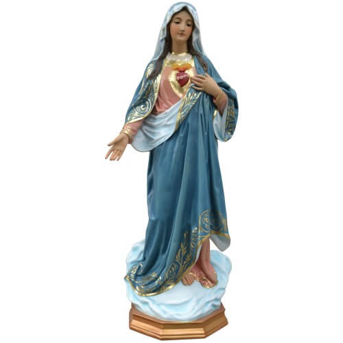 Immaculate Heart 45 Inch, Immaculate Heart Forty Five Inch, Immaculate Heart Virgin Statue, 45 Inch Immaculate Heart, Forty Five Inch Immaculate Heart Statue 