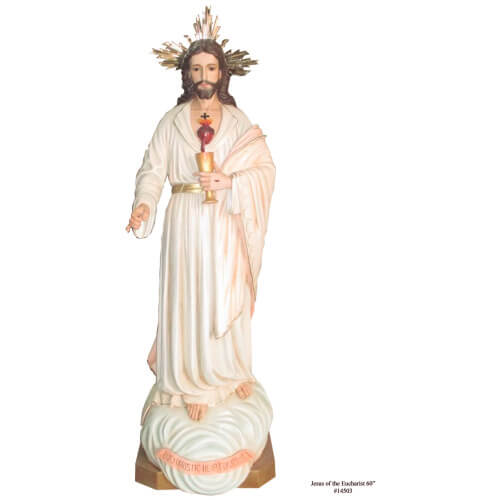 Jesus of Eucharist 63 Inch, Jesus of Eucharist Sixty Three Inch, Jesus of Eucharist Statue, 63 Inch Jesus of Eucharist, Sixty Three Inch, Jesus of Eucharist Statue