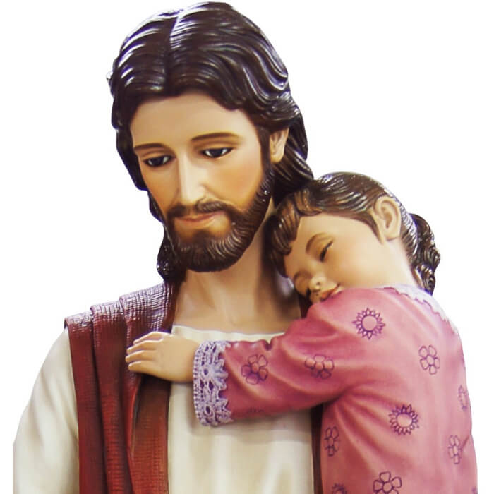 Jesus with Children 48 Inch, Jesus with Children Forty Eight Inch, Jesus with Children Statue, 48 inch Jesus with Children, Forty Eight Inch Jesus with Children Statue