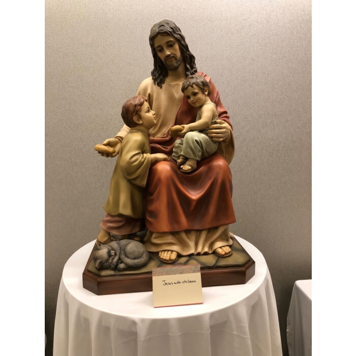 Jesus with Children 36 Inch, Jesus with Children Thirty Six inch, Jesus with Children Statue, 36 Inch Jesus with Children, Thirty Six inch Jesus with Children Statue