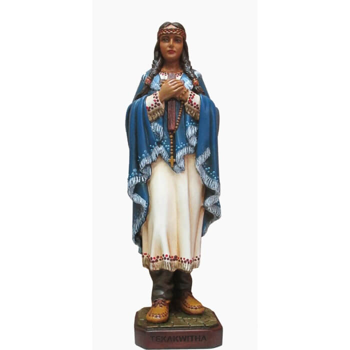 St. Kateri Tekawitha 12 Inch,St. Kateri Tekawitha Twelve Inch,St. Kateri Tekawitha Statue,12 Inch St. Kateri Tekawitha,Twelve Inch St. Kateri Tekawitha Statue