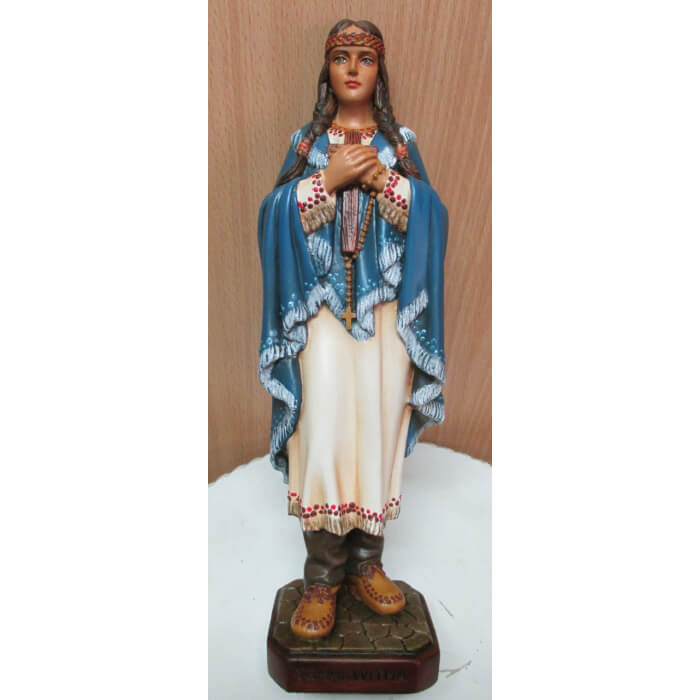St. Kateri Tekawitha 12 Inch,St. Kateri Tekawitha Twelve Inch,St. Kateri Tekawitha Statue,12 Inch St. Kateri Tekawitha,Twelve Inch St. Kateri Tekawitha Statue