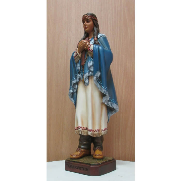 St. Kateri Tekawitha 12 Inch,St. Kateri Tekawitha Twelve Inch,St. Kateri Tekawitha Statue,12 Inch St. Kateri Tekawitha,Twelve Inch St. Kateri Tekawitha Statue
