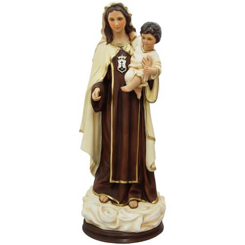 Mt. Carmel 32 Inch Statue, Mt. Carmel Thirty Two Inch Statue, Mt. Carmel Virgins Statue, 32 Inch Mt. Carmel, Thirty Two Inch Mt. Carmel Statue