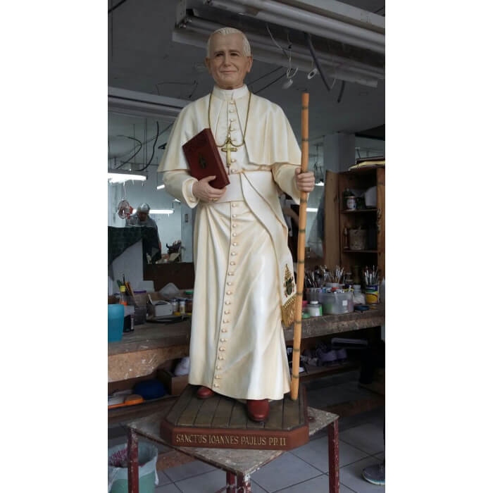 Pope John Paul II 48 Inch, Pope John Paul II Forty Eight Inch, Pope John Paul II Statue, 48 Inch Pope John Paul II, Forty Eight Inch Pope John Paul II Statue