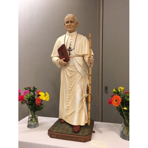 Pope John Paul II 48 Inch, Pope John Paul II Forty Eight Inch, Pope John Paul II Statue, 48 Inch Pope John Paul II, Forty Eight Inch Pope John Paul II Statue
